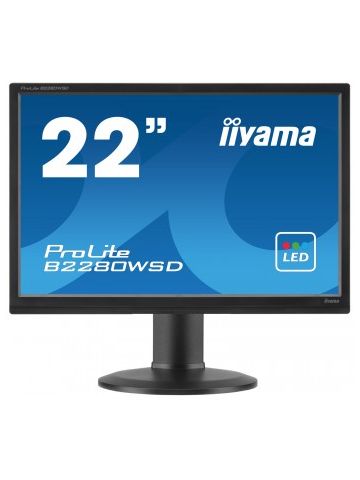 iiyama ProLite B2280WSD-B1 LED display 55.9 cm (22") 1680 x 1050 pixels Black