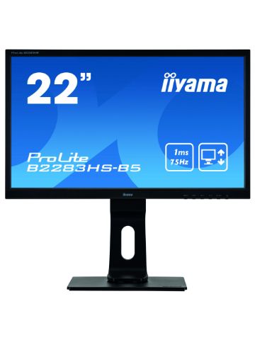 iiyama ProLite B2283HS-B5 computer monitor 54.6 cm (21.5") 1920 x 1080 pixels Full HD LED Black