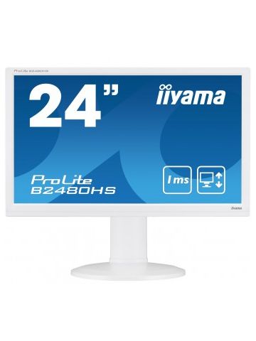 iiyama ProLite B2480HS-W2 LED display 59.9 cm (23.6") Full HD Flat Matt White