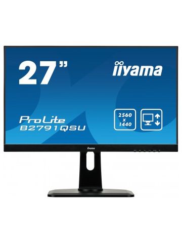 iiyama ProLite B2791QSU-B1 computer monitor 68.6 cm (27") 2560 x 1440 pixels Quad HD LED Black