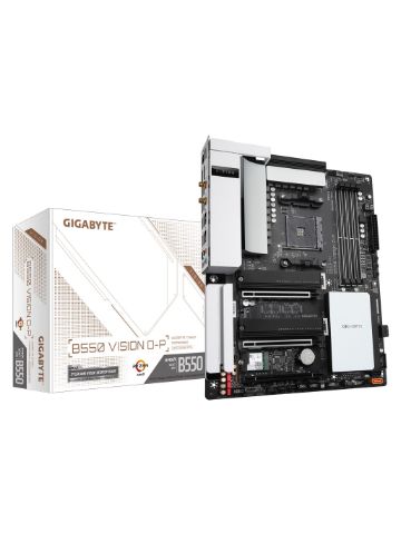 Gigabyte B550 VISION D-P AMD Socket AM4 ATX DisplayPort/HDMI Dual 2.5G LAN M.2 USB 3.2 Type-C Wi-Fi 