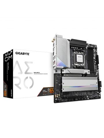 Gigabyte B650 AERO G Motherboard - Supports AMD Ryzen 8000 CPUs, up to 8000MHz DDR5 (OC), 1xPCIe 5.0 + 2xPCIe 4.0 M.2, Wi-Fi 6E, 2.5GbE LAN, USB 3.2 Gen 2