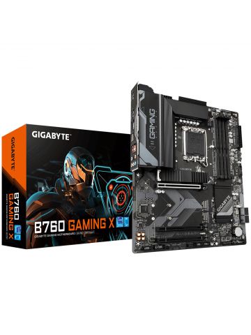 Gigabyte B760 GAMING X Motherboard - Supports Intel Core 14th Gen CPUs, 8+1+1 Phases Digital VRM, up to 7600MHz DDR5 (OC), 3xPCIe 4.0 M.2, 2.5GbE LAN, USB 3.2 Gen 2