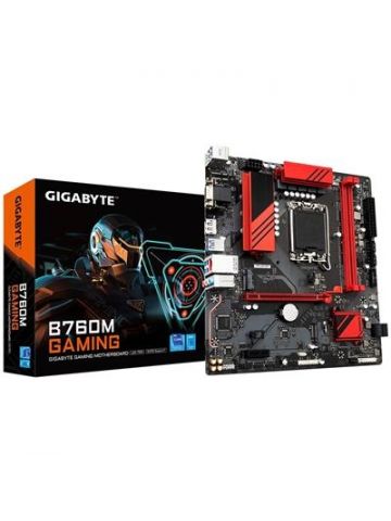 Gigabyte B760M GAMING Motherboard - Supports Intel Core 14th CPUs, 6+2+1 Phases Digital VRM, up to 8000MHz DDR5 (OC), 2xPCIe 4.0 M.2, 2.5GbE LAN, USB 3.2 Gen 1