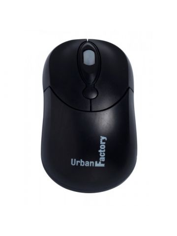 Urban Factory Big Crazy Mouse Black USB 2.0, 800dpi, 80cm cable