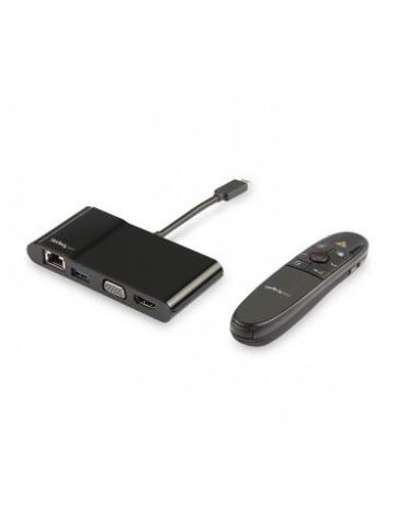 StarTech.com USB-C Multiport Adapter with Wireless Presenter Remote
