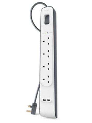 Belkin BSV401AF2M surge protector White 4 AC outlet(s) 2 m