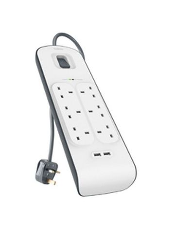 Belkin BSV604AF2M surge protector White 6 AC outlet(s) 2 m