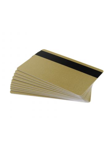 Dyestar Light Gold 760 Micron Plastic Cards With Hi-Co Magnetic Stripe (Pack of 100) ** DISCONTINUED