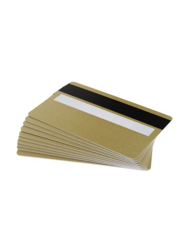 Digital ID Light Gold Premium 760 Micron Cards With Hi-Co Magnetic Stripe & Signature Strip Panel (Pack of 100)