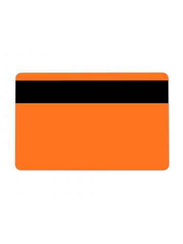 Dyestar Orange 760 Micron Plastic Cards With Hi-Co Magnetic Stripe (Pack of 100)