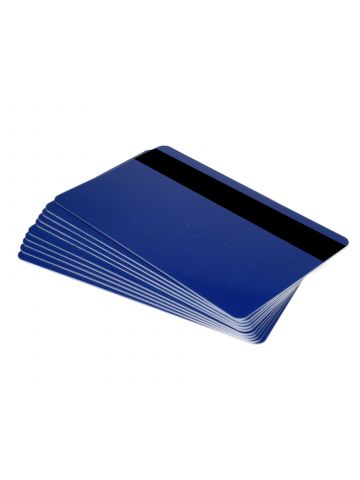 Digital ID Royal Blue 760 Micron Plastic Cards With Hi-Co Magnetic Stripe (Pack of 100)