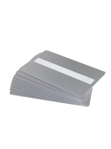 Dyestar Silver 760 Micron Plastic Cards with Signature Strip (Pack of 100)