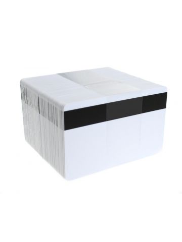 Dyestar White Plastic Cards with Hi-Co Magnetic Stripe (Pack of 100)