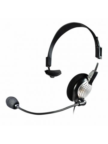 Andrea Communications NC-181 Headset Wired Head-band Office/Call center Black, Silver