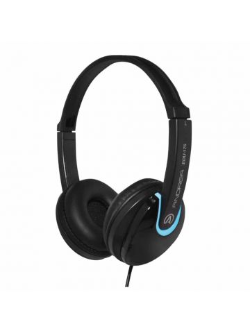 Andrea Communications EDU-175 Headphones Wired Head-band Music Black, Blue