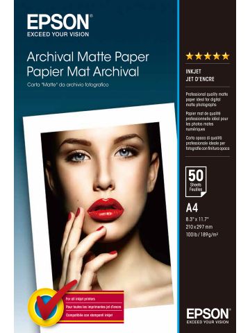 Epson Archival Matte Paper - A4 - 50 Sheets