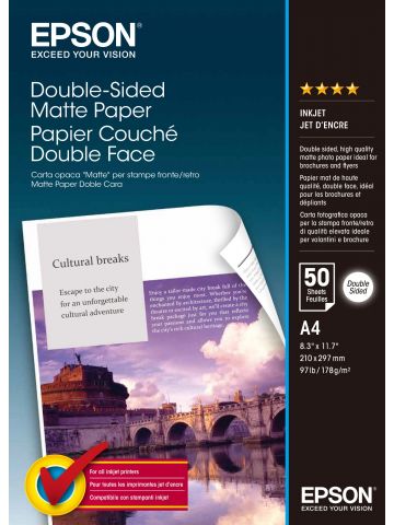 Epson Double Sided Matte Paper - A4 - 50 Sheets