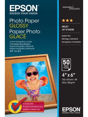 Epson Photo Paper Glossy - 10x15cm - 50 sheets