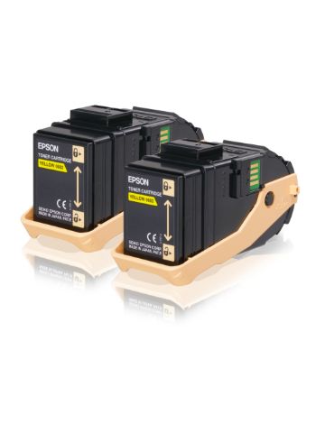 Epson C13S050606/0602 Toner cartridge yellow, 2x7.5K pages Pack=2 for Epson Aculaser C 9300 N
