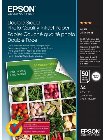 Epson Double-Sided Photo Quality Inkjet Paper - A4 - 50 Sheets