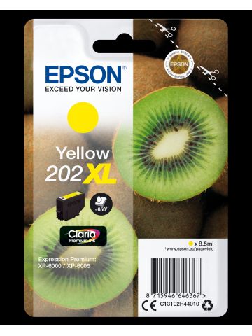 Epson C13T02H44010/202XL Ink cartridge yellow high-capacity, 650 pages 8,5ml for Epson XP 6000