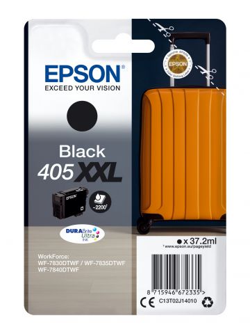 Epson C13T02J14020/405XXL Ink cartridge black extra High-Capacity Blister Acustic Magnetic, 2.2K pages 37,2ml for Epson WF-7830