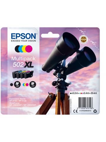 Epson C13T02W64010/502XL Ink cartridge multi pack Bk,C,M,Y high-capacity 28,4ml 9,2ml + 3x6,4ml Pack=4 for Epson XP 5100