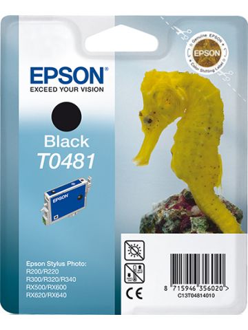 Epson C13T04814010/T0481 Ink cartridge black, 450 pages ISO/IEC 24711 13ml for Epson Stylus Photo R 300