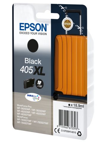 Epson C13T05H14010/405XL Ink cartridge black high-capacity, 1.1K pages 18,9ml for Epson WF-3820/7830