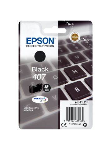 Epson C13T07U140/407 Ink cartridge black, 2.6K pages ISO/IEC 19752 41,2ml for Epson WF 4745