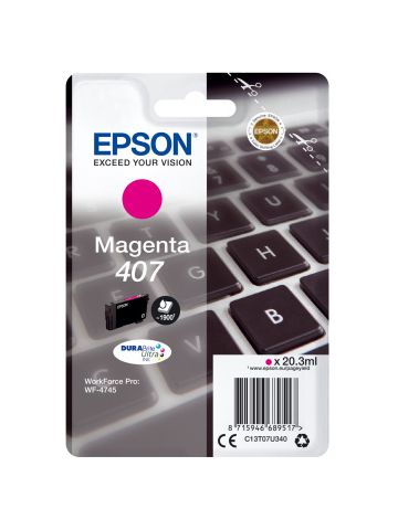 Epson C13T07U340/407 Ink cartridge magenta, 1.9K pages ISO/IEC 19752 20,3ml for Epson WF 4745