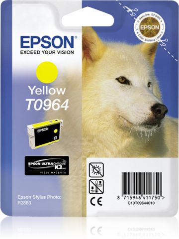 Epson C13T09644010/T0964 Ink cartridge yellow, 890 pages 11,4ml for Epson Stylus Photo R 2880