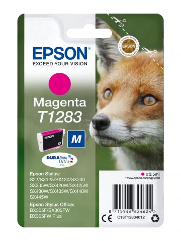 Epson C13T12834012/T1283 Ink cartridge magenta, 140 pages 3,5ml for Epson Stylus S 22/SX 235 W/SX 420/SX 430 W