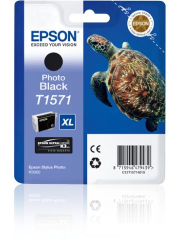 Epson C13T15714010/T1571 Ink cartridge foto black 25,9ml for Epson Stylus Photo R 3000