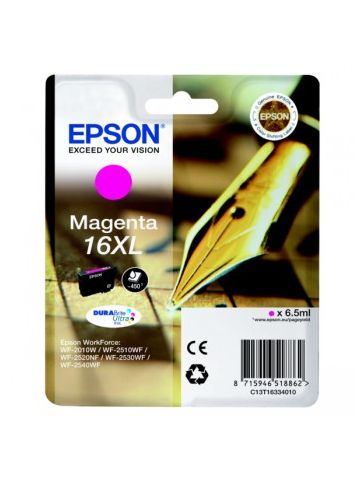 Epson C13T16334012 (16XL) Ink cartridge magenta, 450 pages, 7ml