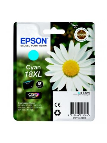 Epson C13T18124012 (18XL) Ink cartridge cyan, 450 pages, 7ml