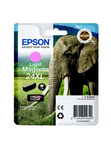 Epson C13T24364012 (24XL) Ink cartridge bright magenta, 500 pages, 10ml