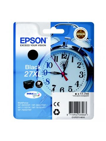 Epson C13T27114012 (27XL) Ink cartridge black, 1.1K pages, 18ml