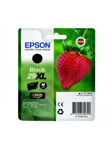 Epson C13T29914012 (29XL) Ink cartridge black, 470 pages, 11ml