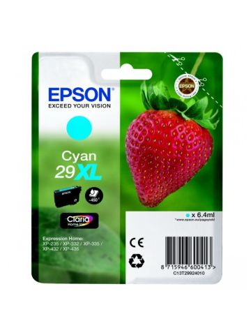 Epson C13T29924012 (29XL) Ink cartridge cyan, 450 pages, 6ml