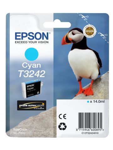 Epson C13T32424010/T3242 Ink cartridge cyan, 980 pages 14ml for Epson SC-P 400