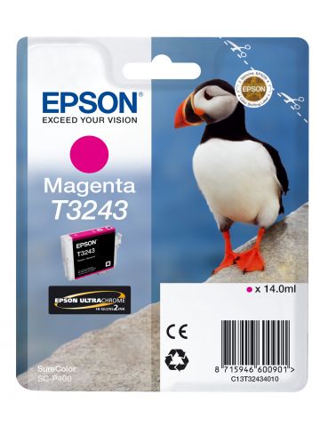 Epson C13T32434010/T3243 Ink cartridge magenta, 980 pages 14ml for Epson SC-P 400