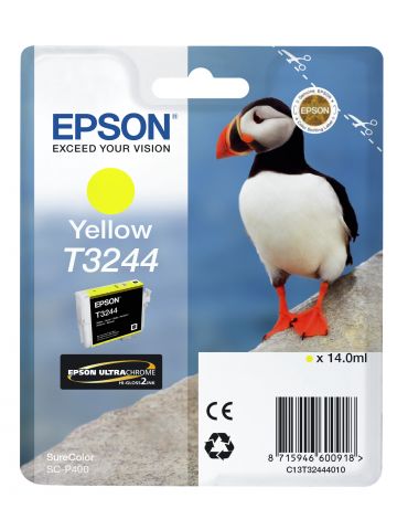 Epson C13T32444010/T3244 Ink cartridge yellow, 980 pages 14ml for Epson SC-P 400