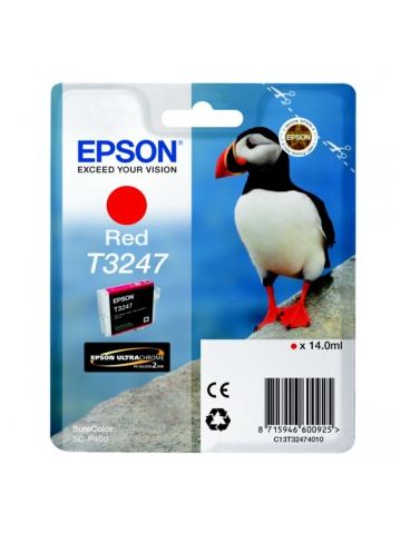 Epson C13T32474010 (T3247) Ink cartridge red, 980 pages, 14ml