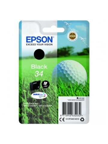 Epson C13T34614010 (34) Ink cartridge black, 350 pages, 6ml