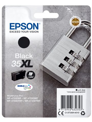 Epson C13T35914010/35XL Ink cartridge black high-capacity, 2.6K pages ISO/IEC 24711 41,2ml for Epson WF-4720