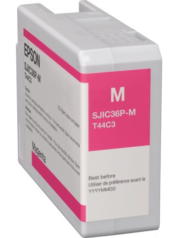 Epson C13T44C340/SJIC-36-P-M Ink cartridge magenta 80ml for Epson ColorWorks C 6000