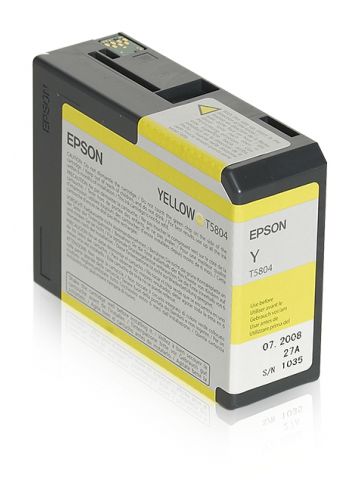 Epson C13T580400/T5804 Ink cartridge yellow 80ml for Epson Stylus Pro 3800/3880