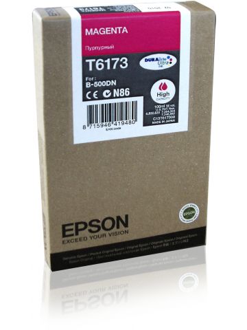 Epson C13T617300/T6173 Ink cartridge magenta high-capacity, 7K pages 100ml for Epson B 500